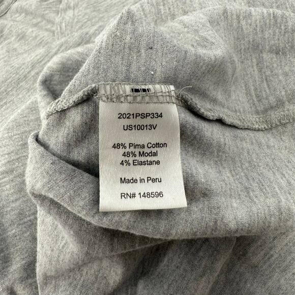 Universal Standard V-Rex Tee Gray V-Neck T-Shirt Medium (18-20) Stretch Soft EUC - Picture 4 of 4